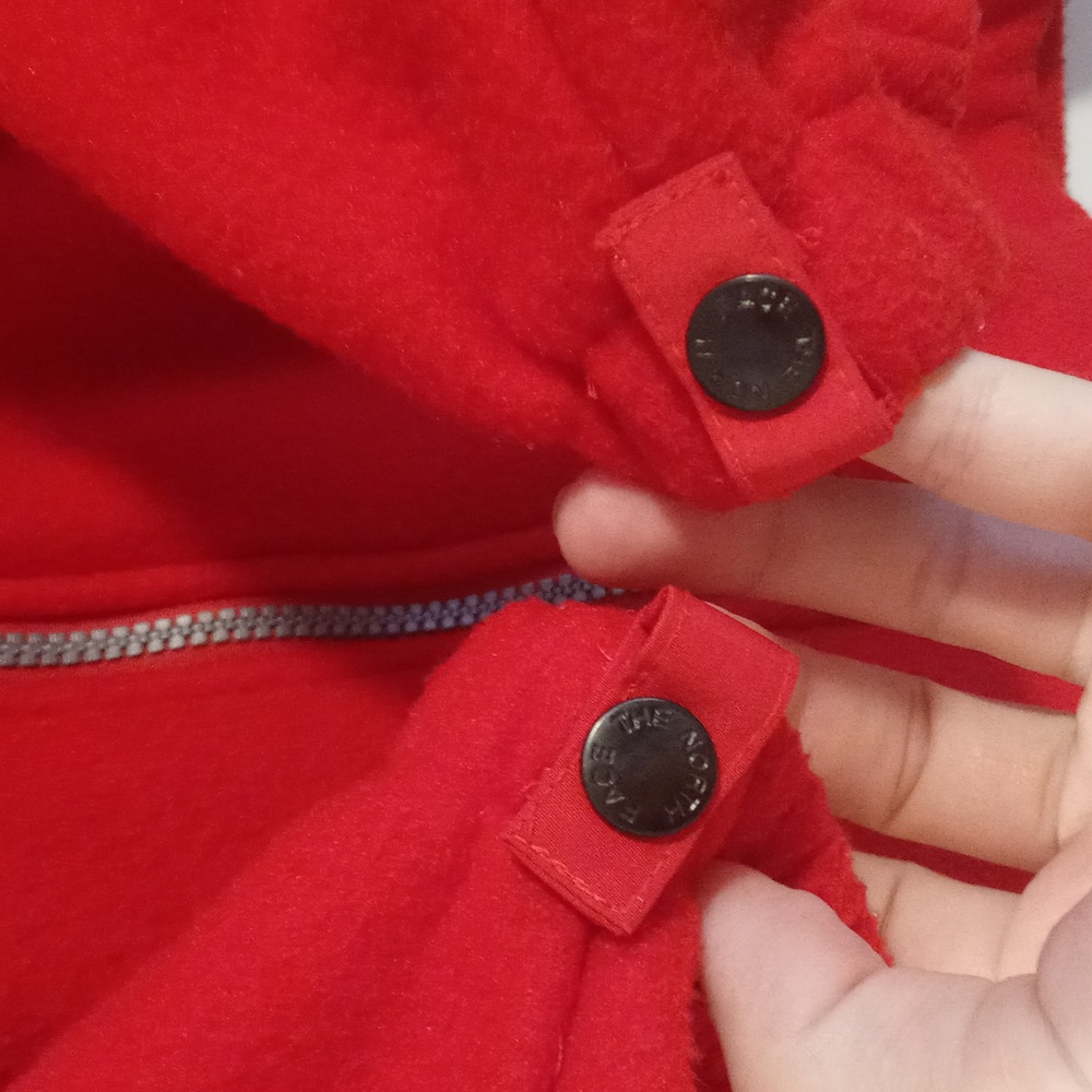 🌬VTG The North Face🌬 - Red/Black Denali Gore-Tex Windstopper Fleece Jacket - Picture 5 of 14